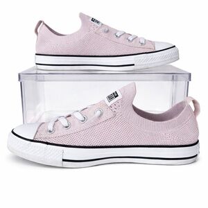 Women’s Converse All Star Light Pink Knit Low Top Sneakers Size 9